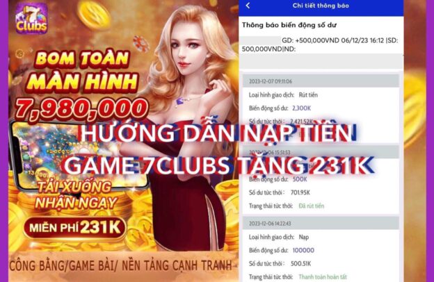 nạp tiền game 7clubs